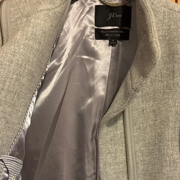 J Crew Cacoon Coat, light gray - Picture 4 of 8